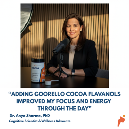 Goorello™ COCOA + FLAVANOLS: Nitric Oxide Booster for Uncompromised Brain & Heart Health