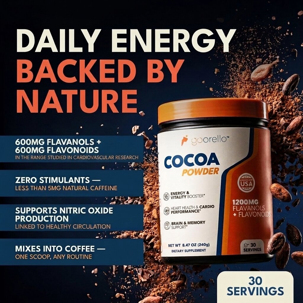 Goorello High Flavanols Cocoa Powder – Vegan