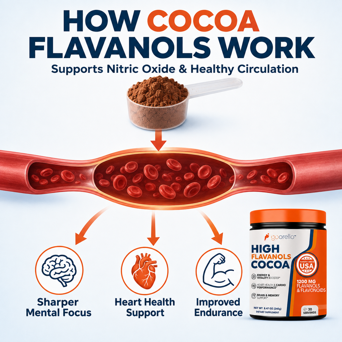 Goorello High Flavanols Cocoa Powder – Vegan