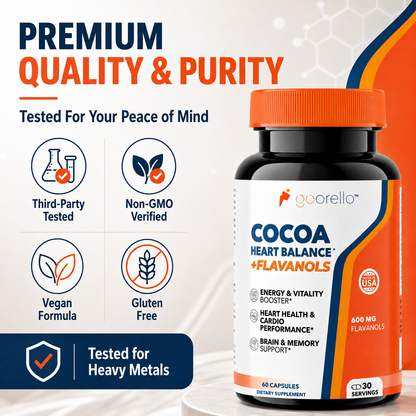 High-Flavanol Cocoa Capsules – Heart & Focus Support