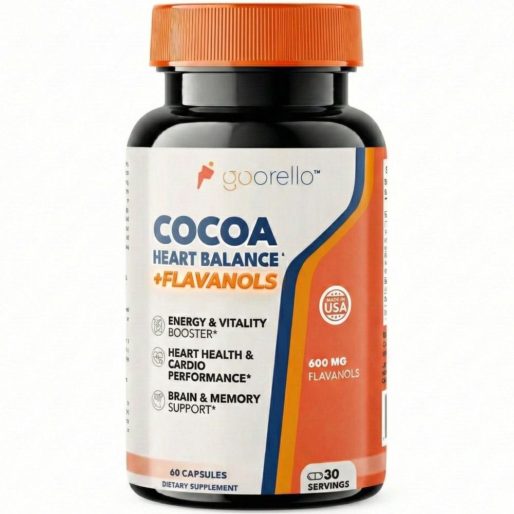 High-Flavanol Cocoa Capsules – Heart & Focus Support